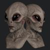 Realistic Creepy Halloween Masks for Adults,Halloween Costume Alien Mask, Full Head Latex Halloween Scary Mask