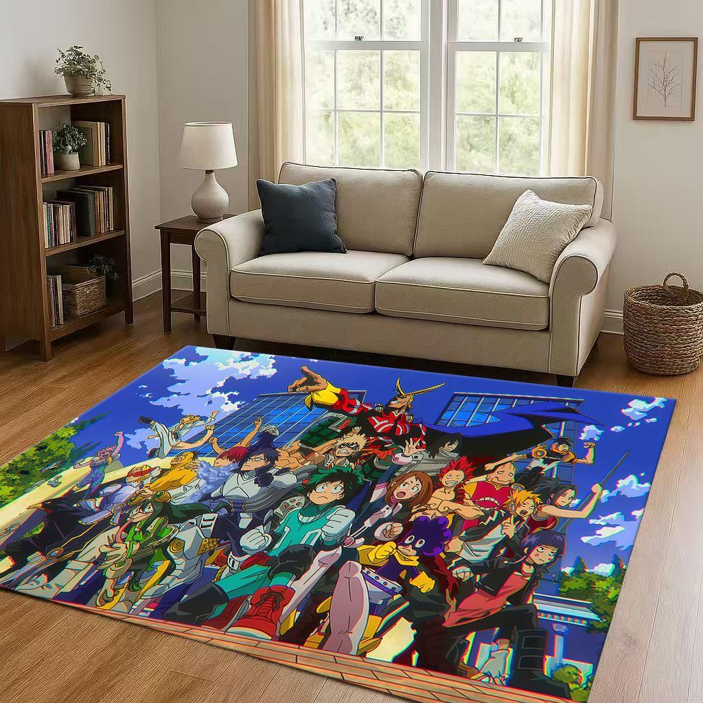 Anime My Hero Academia Bakugou Deku Kreskówka Salon Antypoślizgowy Dywanik Dywan do Sypialni Pokoju Zabaw Sofa, Dekoracja Domu Wycieraczka