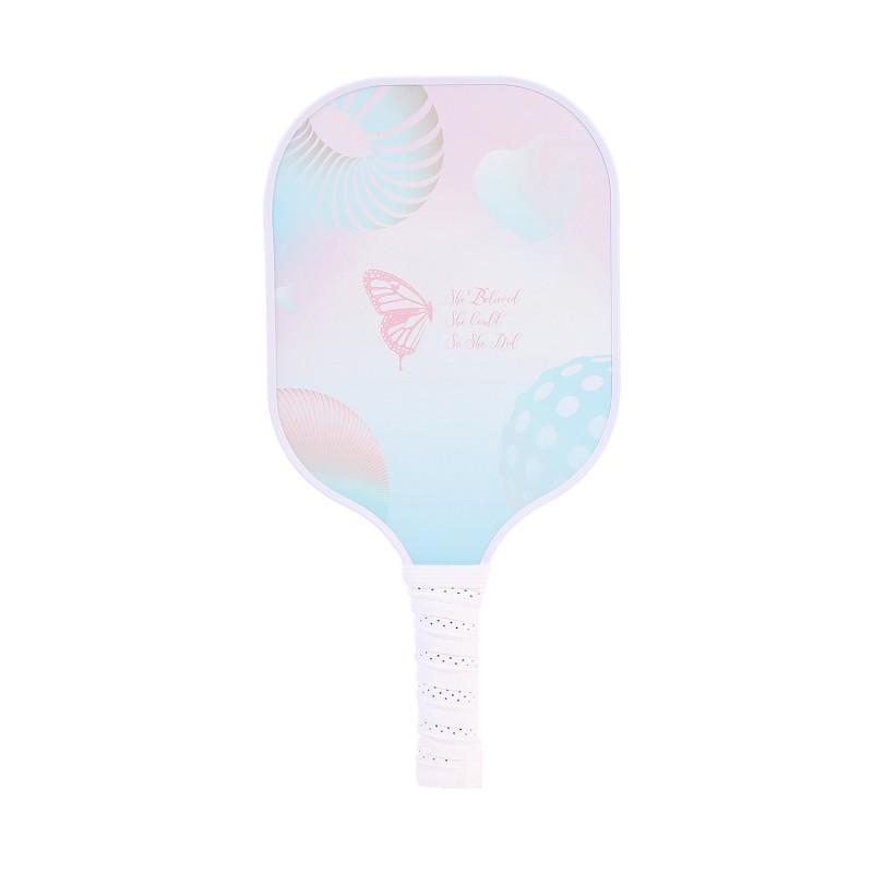 Glass Fiber T700 Carbon Pickleball Paddle White UV Print Competition Use