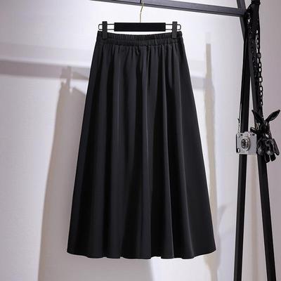 Spring and Autumn Women's Skirt A-line Skirt Solid Colour Half-body Skirt Plus Size Skirt