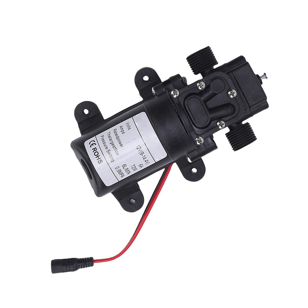 Self Priming Sprayer Pump 72W 12V   for Cars RVs Boats Watering Clning Irrigation