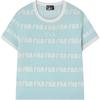 Logo All Over Print Crew Neck Short Sleeve T-Shirt Women T-Shirts Light-Green F11W319404F-TQ