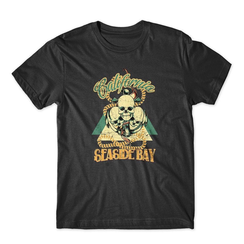 California Pirates T-Shirt. 100% Cotton Premium Tee New L