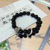 Chinese-Style Dragon Head Fortune-Attracting Design Starry Sky Bracelet Niche Versatile Complexion-Enhancing Glass Bracelet for Men and Women