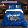 Canterbury-Bankstown Bulldogs Pattern Microfiber 3Pcs Bedding Set Decor Duvet Cover Set For Bedroom Home Use