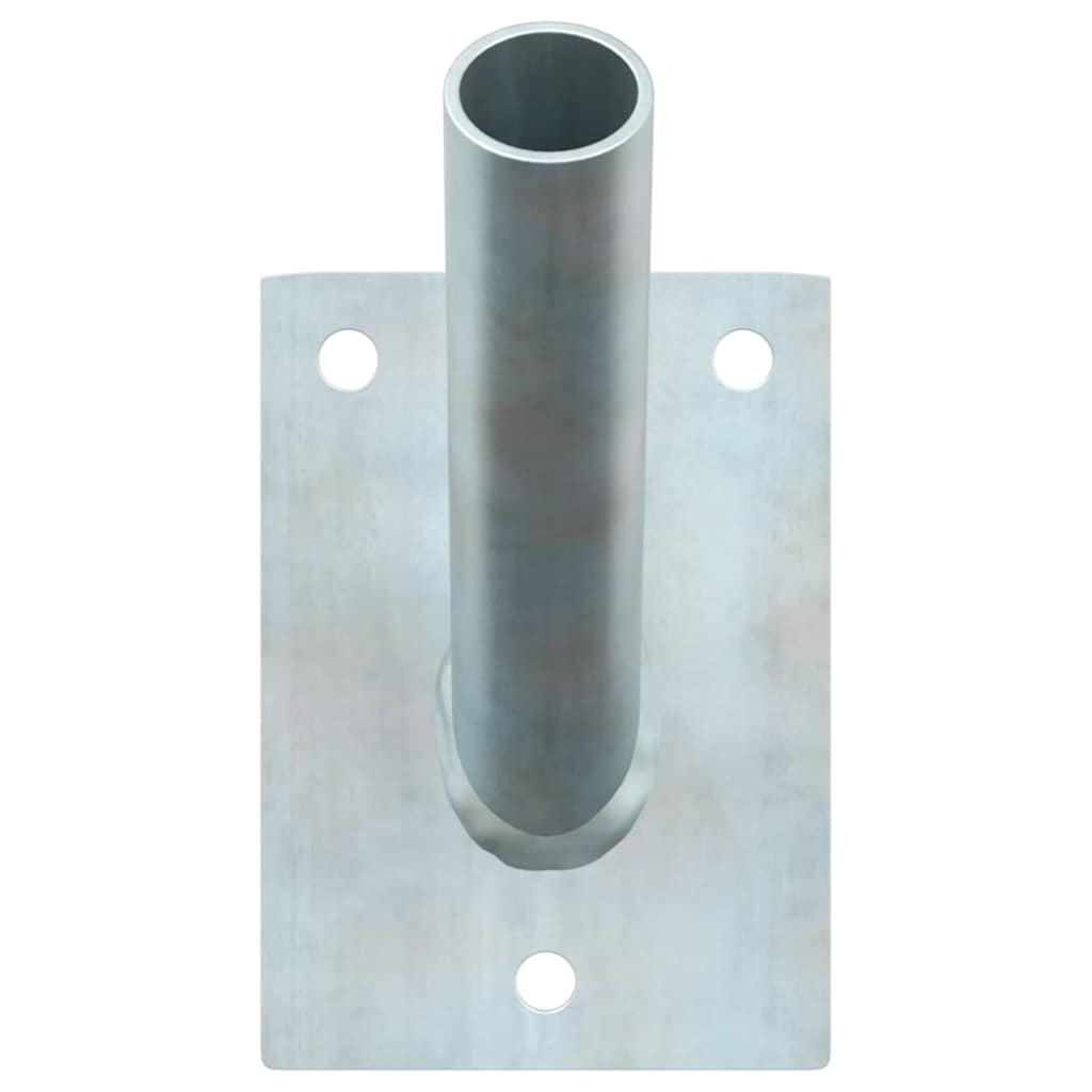 Fahnenmast Halter Silber 10,5 x 7,5 x 2,5 cm Stahl