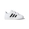 adidas VL COURT 2.0 Balance Low Top Toddler Shoes White Black Infant And Toddler DB1839