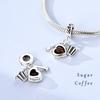 Classic 925 Coffee Cup Charms Tea Cup Beads Fit Bracelet Necklace Pendant Women Bracelet DIY Fine Jewelry Gift