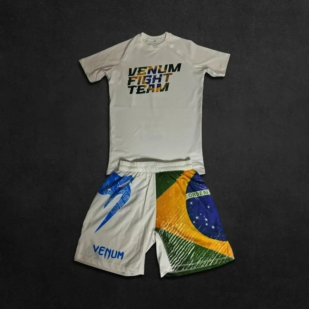 UFC New MMA Fighting Night Set Men's and Children's Mixed Fighting Breathable Quick Drying Boxing Training Sports Set