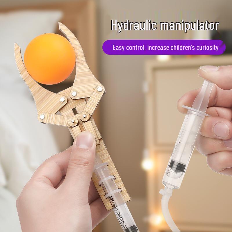Children's DIY Hydraulic Manipulator Kit: Educational Tool for Hands-On Science Experiments