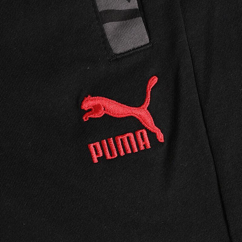 Puma Su Knit Pants Le Breathable Lace-Up Fashion Simple Knitted Sports Pants Men Pants Black 572940-01