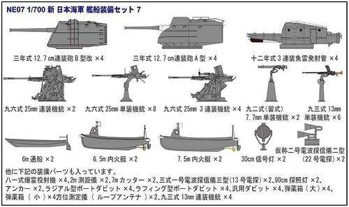 Pit Road 1/700 Japanese Navy Special Type Destroyer Shirayuki with New Equipment Parts