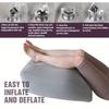 1pc Inflatable Leg Pillow Wedge Pillow Knee Relax and Relieve Fatigue Travel Mat Flocking Portable Mat