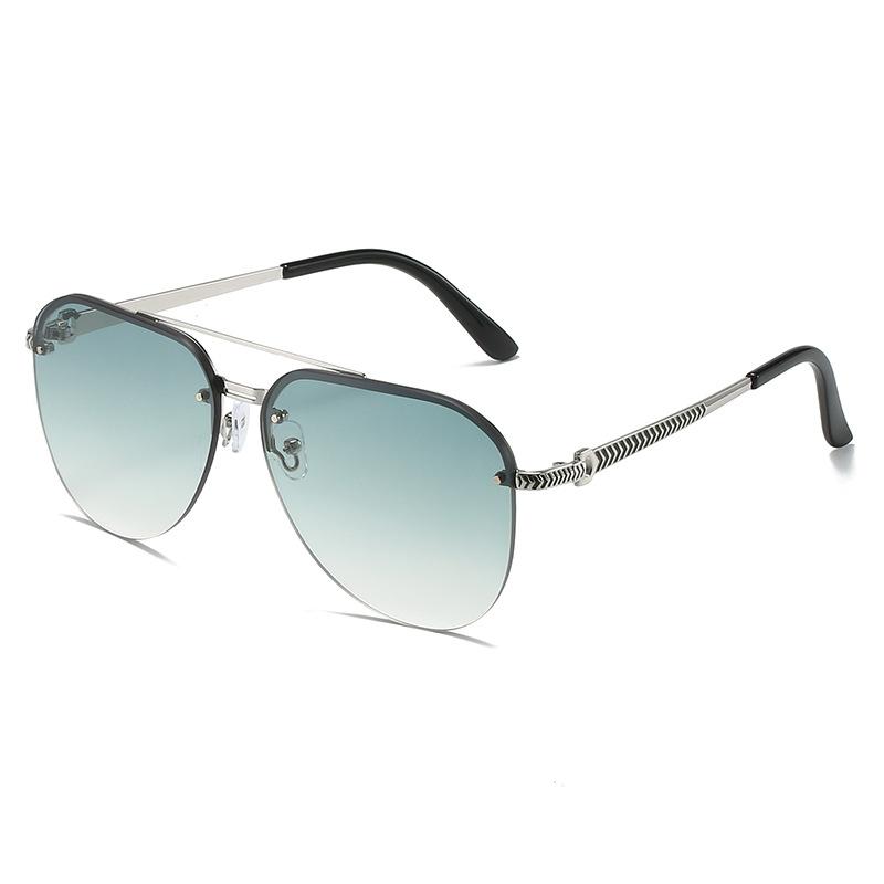 Double Beam Metal Sunglasses Beach Sunglasses Vintage Aviator Sunglasses