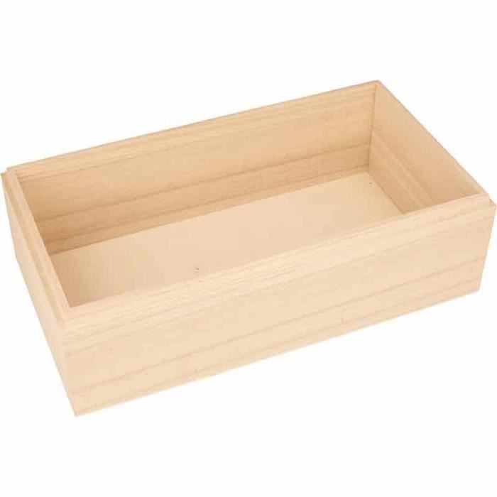 Boîte à mouchoirs avec couvercle plumes - 25 x 14 x 8,5 cm