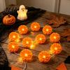 Flexible Bendable Wire Lights 10FT LED Chrysanthemum String Light, Battery Operated Artificial Marigold Garland Seasonal Festival Embellishments Fairy