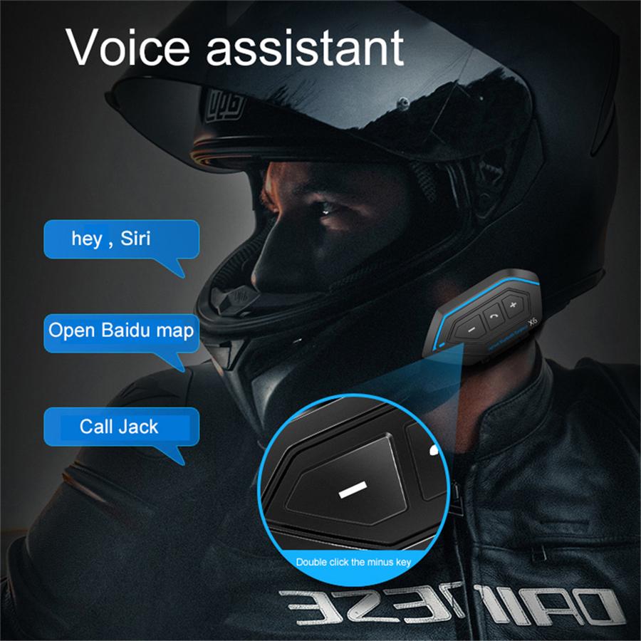 Motorcycle ATV English Version Helmet Bluetooth Headset Intercom Stereo Headset