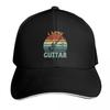 I Love Guitar Vintage Sunset Silhouette Design Baseball Cap Funny Hats Anime Fashionable Fun Hats Luxury Women Unisexs