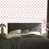 Hearts Wallpaper White and Coral 50x1000
