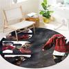 CR7 Round Area Rug,Carpet Rug for Living Room Bedroom Sofa Playroom Decor,Non-slip Floor Mat