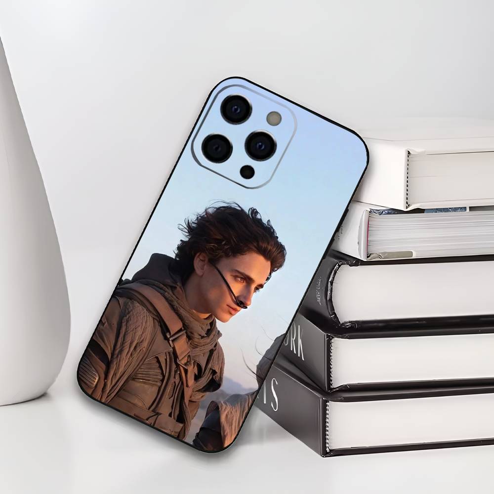 T-Timothee C-Chalamet Phone Case For IPhone 17,16,15,14,13,12,11,Plus,Pro,Max,Plus,XS,soft case Black silicone