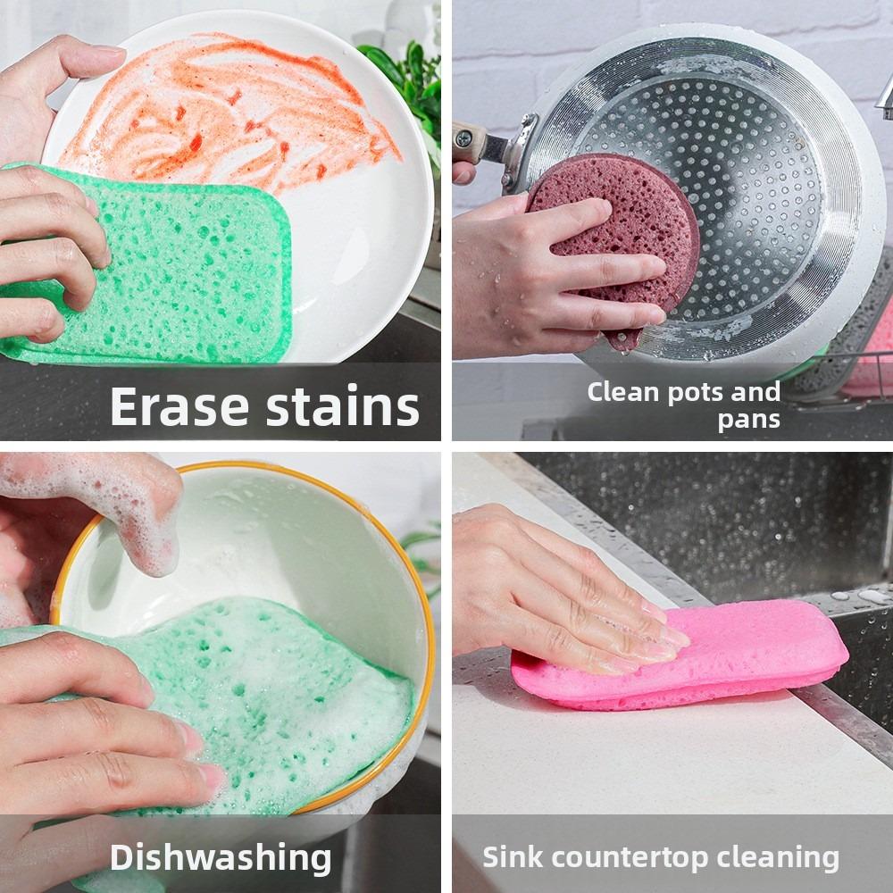 Colorful High Foam Seaweed Sponge for Kitchen Cleaning, Dishwashing Sponge Block, Honeycomb Porous Sponge, Scouring Pad, Magic Wiping