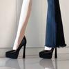 Super High Heel Women Shoes High Quality Patent Leather Hig Heeled Single Shoes Temperament Pointed High Heels Women Dress Pumps