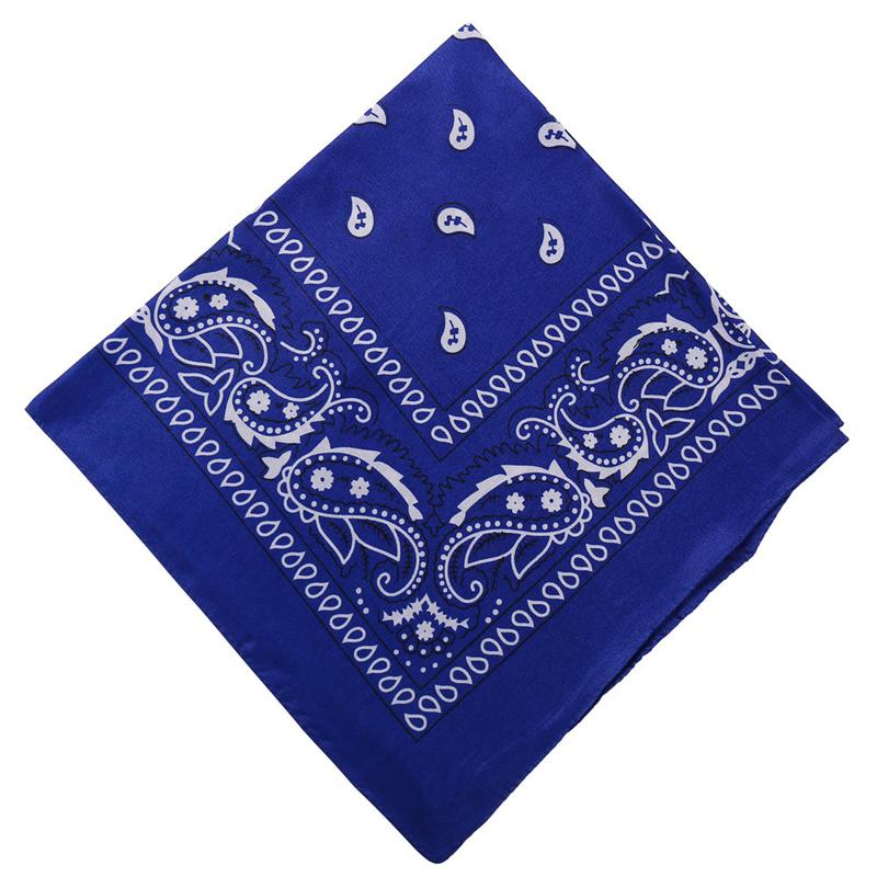 

Fashion Women Bandana Scarf Girls Kids Punk Square Bandanas Headwear Bohemian Head Scarf Headbands Hair Accessories королівський синій колір