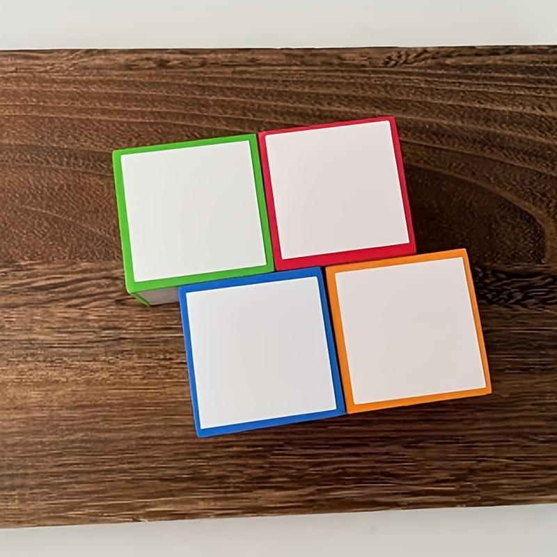 3Pcs Random-Color Blank Foam Dice Set, Reusable Erasable Dry-Erase Dice for Office & Teaching