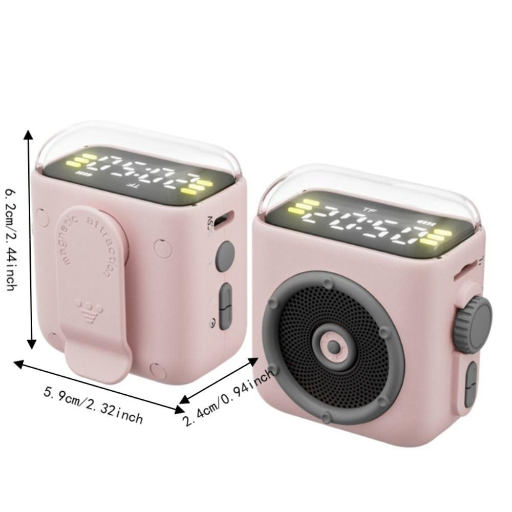 Built in Microphone Wireless Speaker Magnetic Back Clip Portable Speaker Birthday Presents