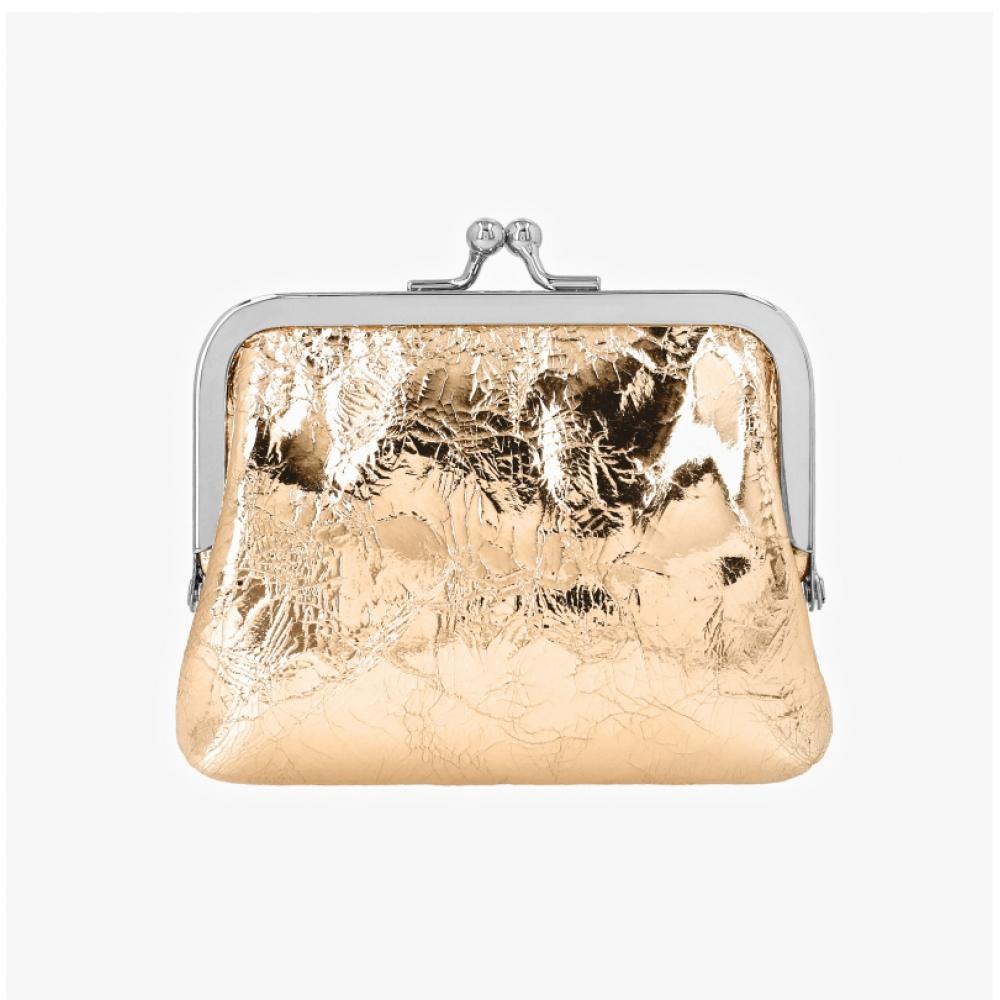 Vivienne Westwood Metallic Crinkle Frame Pulse Mini Coin Card Wallet 56010005w L00a7 R401