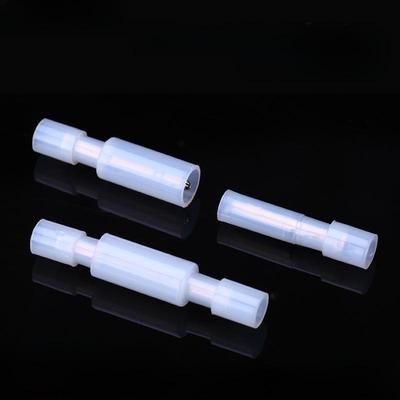 Weiße Nylon-Kugel- und Flachsteckverbinder, Stecker und Buchse, 0,5 mm.