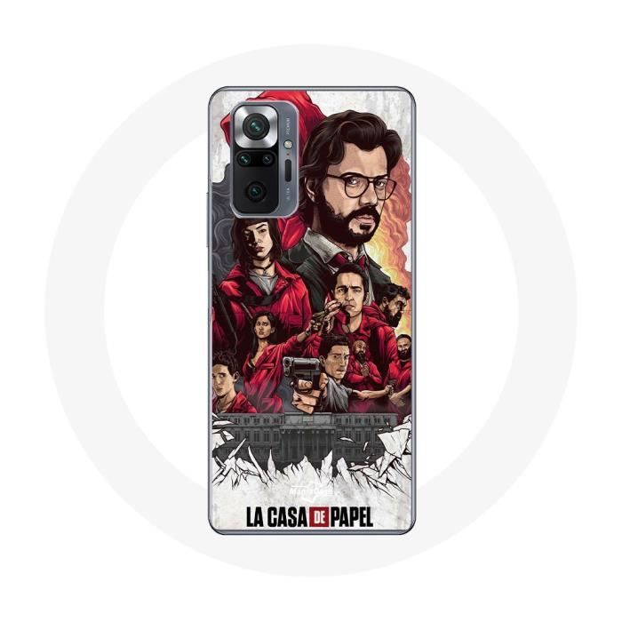 Coque - La Casa De Papel - Xiaomi Redmi Note 10 Pro - Silicone Noir - Souple - Mixte