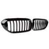 ABS Single Slat Gloss Black Grills Front Kidney Grill For Bmw 5 Series G30 G38 525I 530I 540I 550I 217- Car Replacement