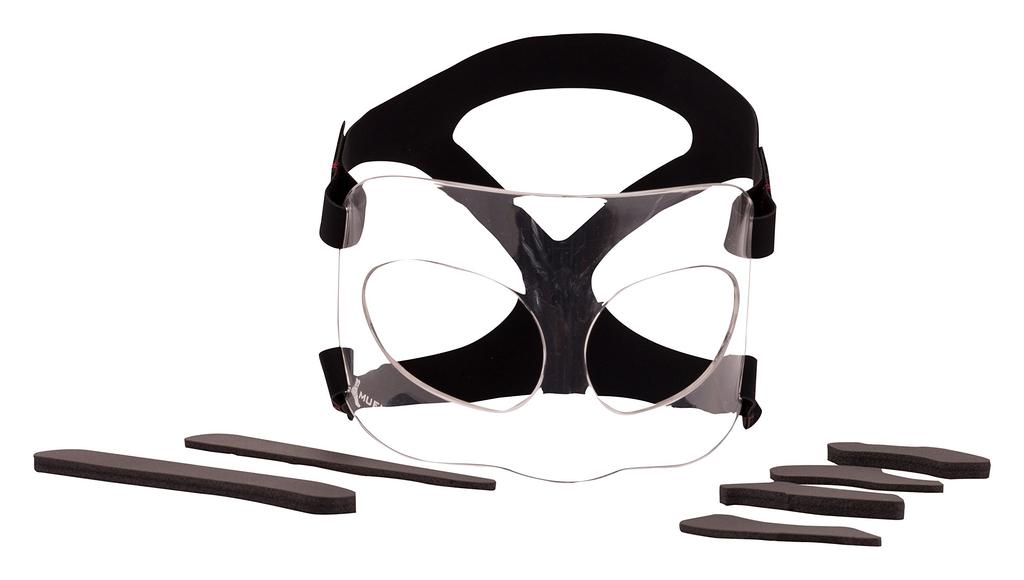 Mueller Face Guard 84457 Free Size Clear/Black