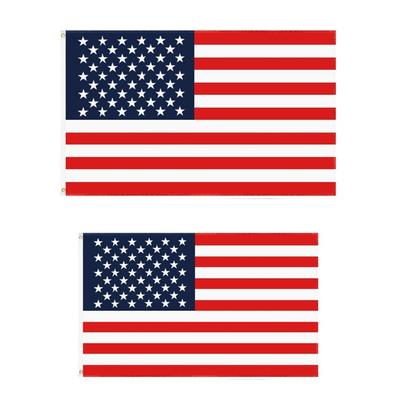 Bright Colors with Brass Eyelets, USA Flag for 2023 World Cups Independence Day Decoration Versatile for Indoor Outdoor