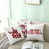 45cm Merry Christmas Cushion Cover Pillowcase 2022 Christmas Ornament Home Decoration Merry New Year Christmas Decoration 2023