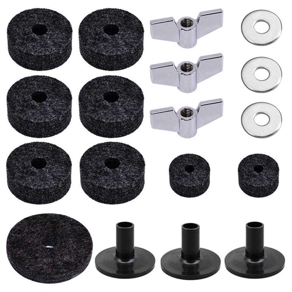 18 PCS Drums Felt Set Percussion Parts Replacement
