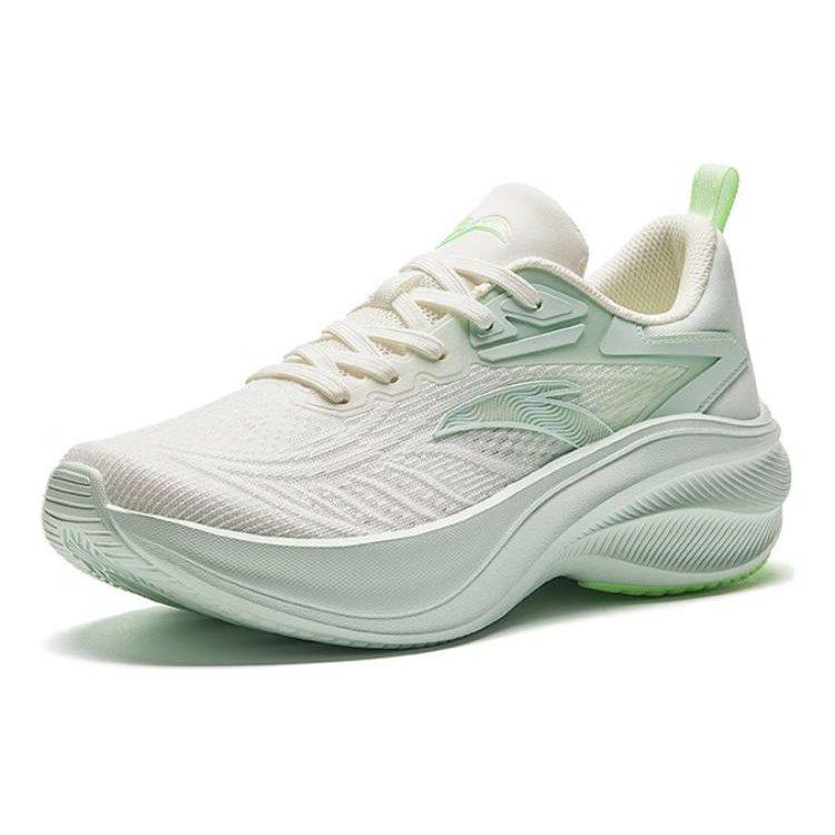 Anta Slip Resistant Abrasion Resistant Slip Resistant Abrasion Resistant Low top Running Shoes Women's White Green 122425535-1