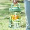 3.5L Cold Kettle with Faucet Funny Sticker Large Capacity Water Jug Fruit Teapot Lemonade Bucket Clear