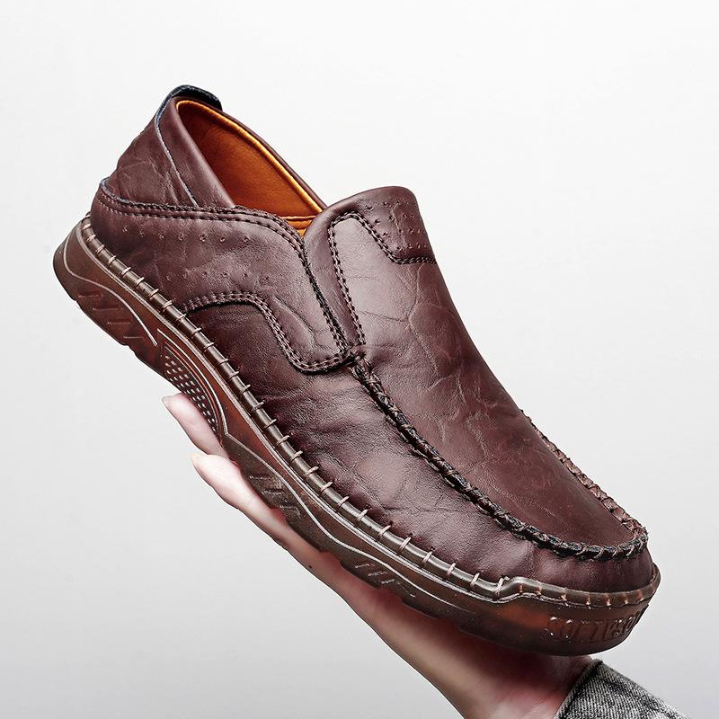 

Нові чоловічі туфлі шкіряні на м якій підошві повсякденне взуття універсальне односпальне взуття великого розміру 47