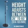Shure by Gator Microphone Stand Straight Type with Shock-Absorbing Round Base SH-RBMICSTAND12 Black