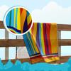 1PC Oversized Striped Beach Towel - Super Soft Microfiber Material, Fast Drying and Machine Washable, Beach Towel