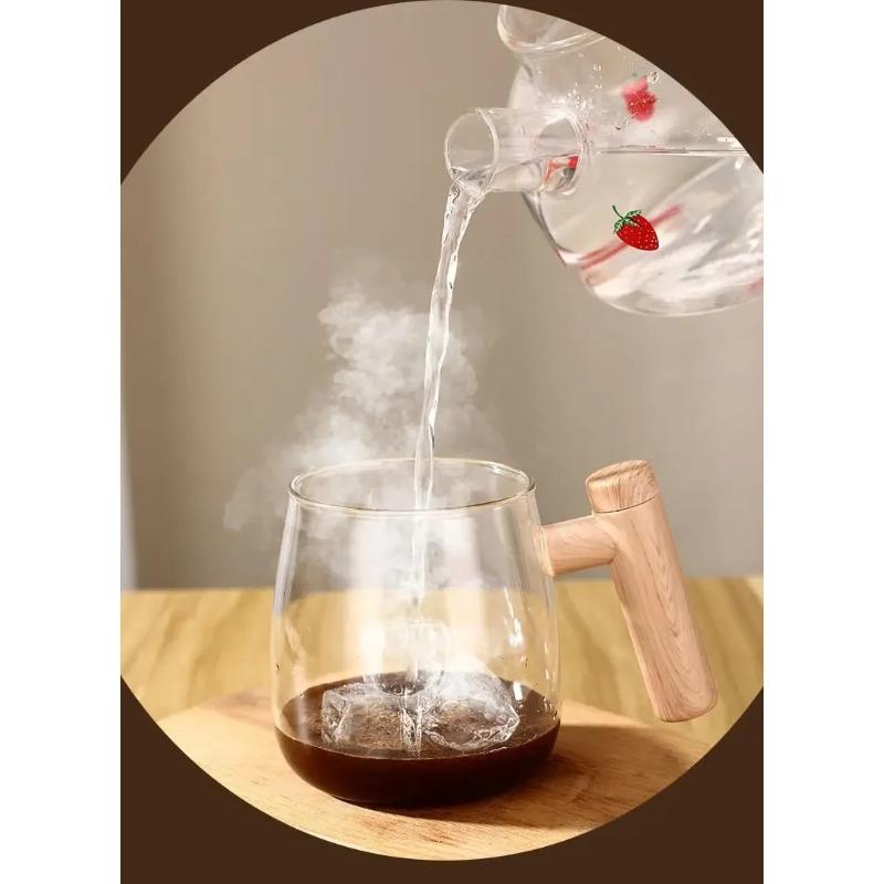 400ml Portable Blender Self Stirring Coffee Mug Glass Mug Electric  Milk Protein Powder Mixing Cup for Home Office Gyms