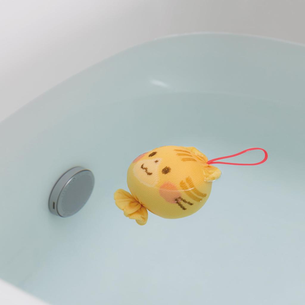 Keikawa Shoji Original Bath Scum Remover Akapakkun Set and Shiba Inu Absorbs Scum and Sebum [Seiei 3-Piece Tama, Chick, 20393]