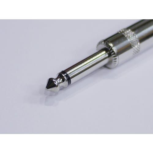 Mono Phone Plug, S-Shaped Straight Type, for DIY Shielding, Set of 10