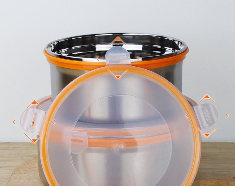 304 Stainless Steel Sealed Lunch Box & Fresh-Keeping Jar for Food Storage and Instant Noodles