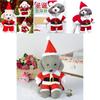 Adorable Red Christmas Santa Claus Pet Costume Outfit For Dogs And Cats With Hat And Cape