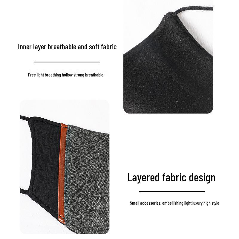 3D Winter Wool Mask: Slimming Face, Windproof, Perfect for Cycling & Cold Weather.