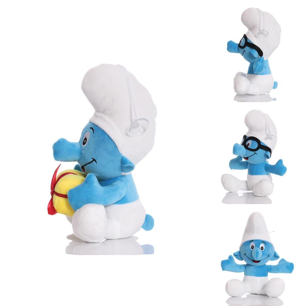 Adorable Blue Smurf Plush Doll Soft Stuffed Toy With Pp Cotton Filling For Kids
